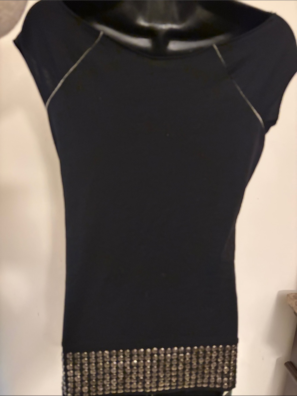 Guess Black and White Graphic Studded Tunic - Picture 4 of 4
